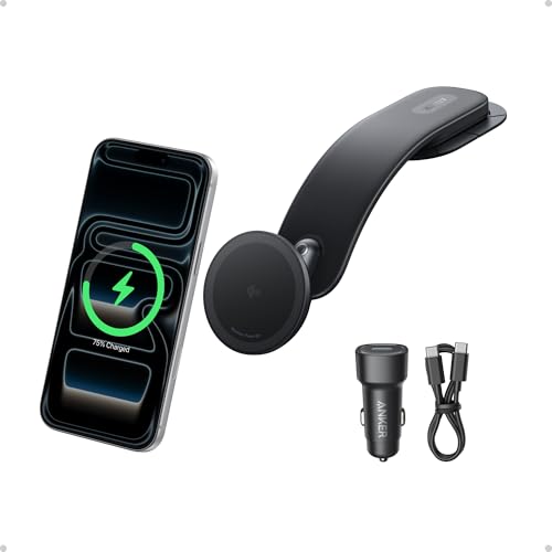 Anker Nano Magnetic 15W Car Charger with Alloy Bracket Wireless