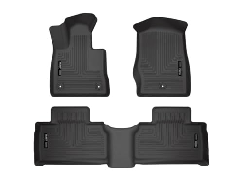 Husky Liners — Weatherbeater | Fits 2020-2023 Ford Explorer w/Console (Excludes Hybrid) Front & 2nd Row Liner - Black