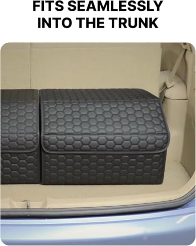 Owleys Car Trunk Organizer for SUV, Lid, PU Leather, 40L or 50L