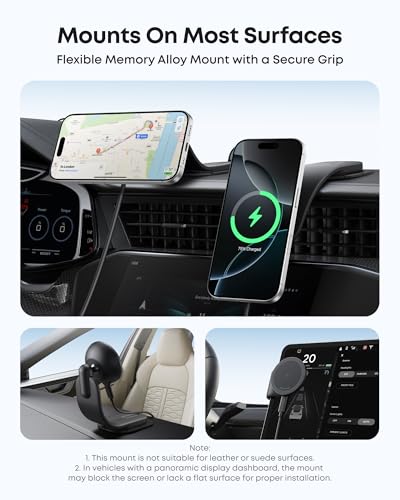 Anker Nano Magnetic 15W Car Charger with Alloy Bracket Wireless