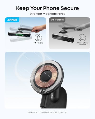 Anker Nano Magnetic 15W Car Charger with Alloy Bracket Wireless
