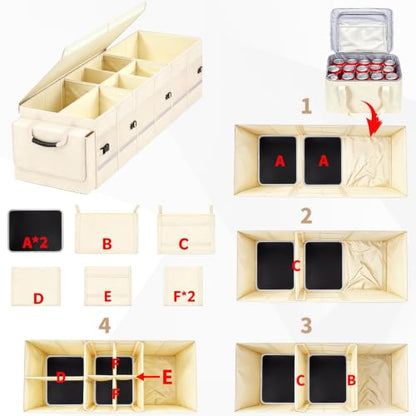 GDNasist Car Trunk Organizer and Storage for Car, SUV & Sedan