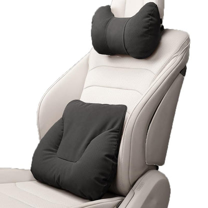 Car Lumbar Support Pillow Neck Pillow Kit for Honda CRV/HRV/Accord/Odyssey/City/Prologue/Civic,Comfortable Adjustable Strap Pillow Neck Cotton Back Cushion Support