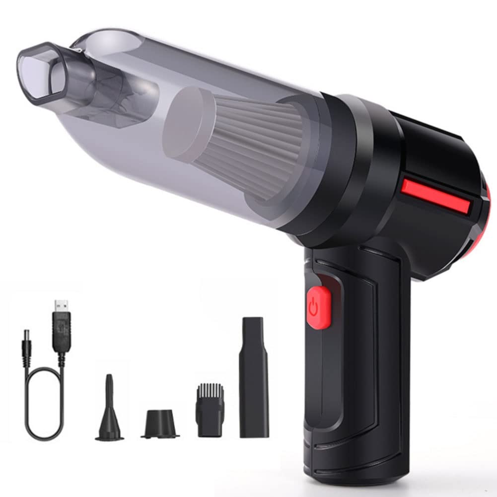 QIYUDS Electric Air Duster, Cordless Blower and Cleaner, USB Rechargeable Compressed Air Duster for Car, Computer Keyboard, Home and Office Dust Cleaning
