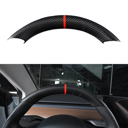 Tesla Carbon Fiber Steering Wheel Cover Custom Fit