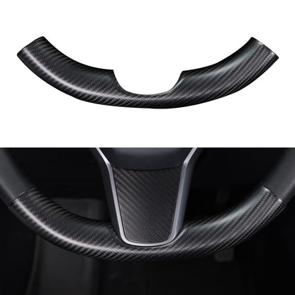 Tesla Carbon Fiber Steering Wheel Cover Custom Fit