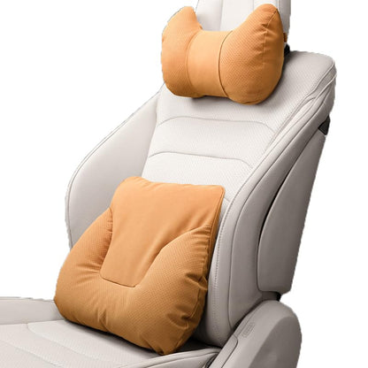 Car Lumbar Support Pillow Neck Pillow Kit for Honda CRV/HRV/Accord/Odyssey/City/Prologue/Civic,Comfortable Adjustable Strap Pillow Neck Cotton Back Cushion Support