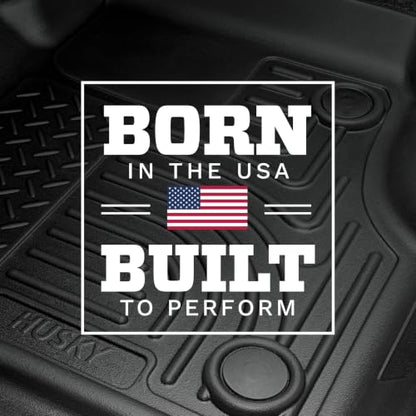Husky Liners — Weatherbeater | Fits 2020-2023 Ford Explorer w/Console (Excludes Hybrid) Front & 2nd Row Liner - Black