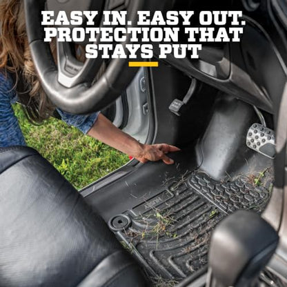 Husky Liners — Weatherbeater | Fits 2020-2023 Ford Explorer w/Console (Excludes Hybrid) Front & 2nd Row Liner - Black