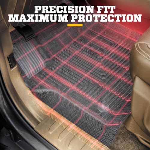 Husky Liners — Weatherbeater | Fits 2020-2023 Ford Explorer w/Console (Excludes Hybrid) Front & 2nd Row Liner - Black
