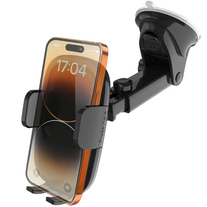 Slognny Car Phone Holder, [Ultra Strong Suction Cup] 360°Adjustable Phone Mount for Universal Car Windshield Compatible with iPhone 17 Pro Max and More Smartphones