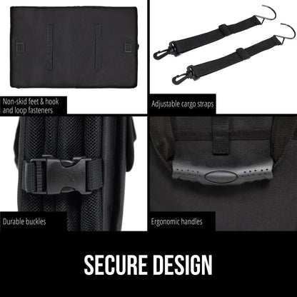 GORILLA GRIP Trunk Organizer for SUV and Cars, Large, 2 Pack Black