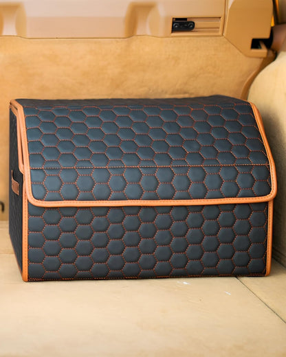 Owleys Car Trunk Organizer for SUV, Lid, PU Leather, 40L or 50L