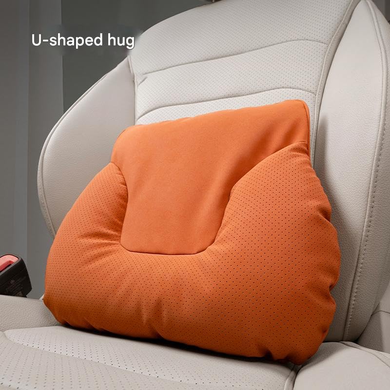 Car Lumbar Support Pillow Neck Pillow Kit for Honda CRV/HRV/Accord/Odyssey/City/Prologue/Civic,Comfortable Adjustable Strap Pillow Neck Cotton Back Cushion Support