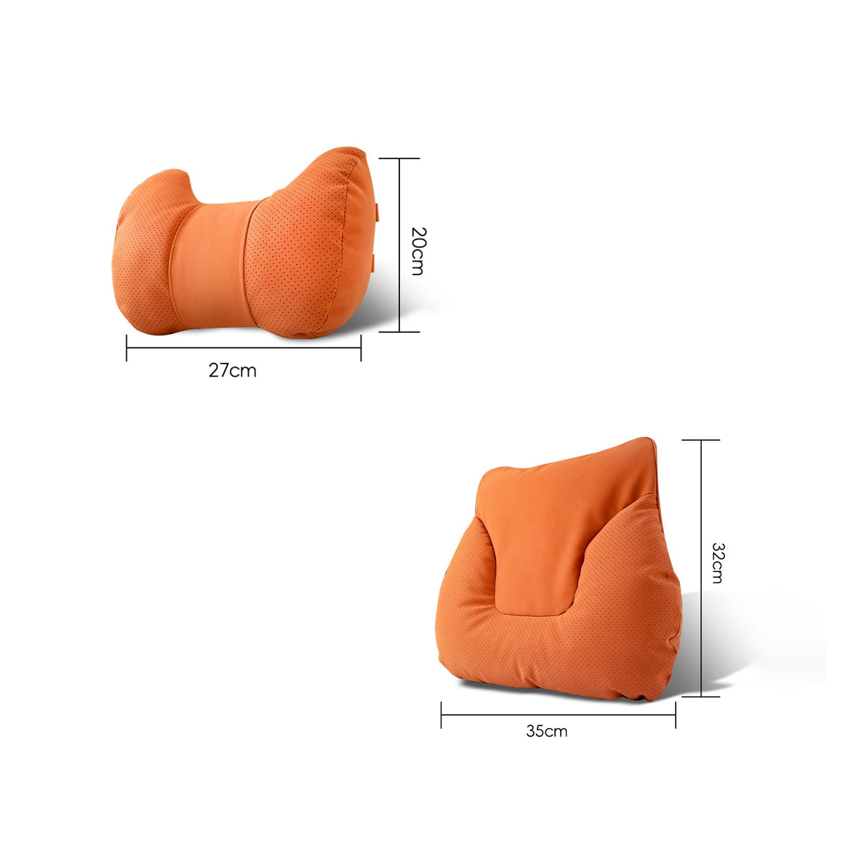 Car Lumbar Support Pillow Neck Pillow Kit for Honda CRV/HRV/Accord/Odyssey/City/Prologue/Civic,Comfortable Adjustable Strap Pillow Neck Cotton Back Cushion Support