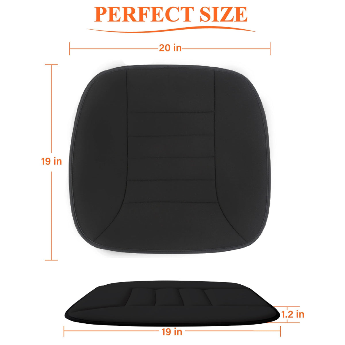 kingphenix Memory Foam Car Seat Cushion for Driver and Office Chair Comfort