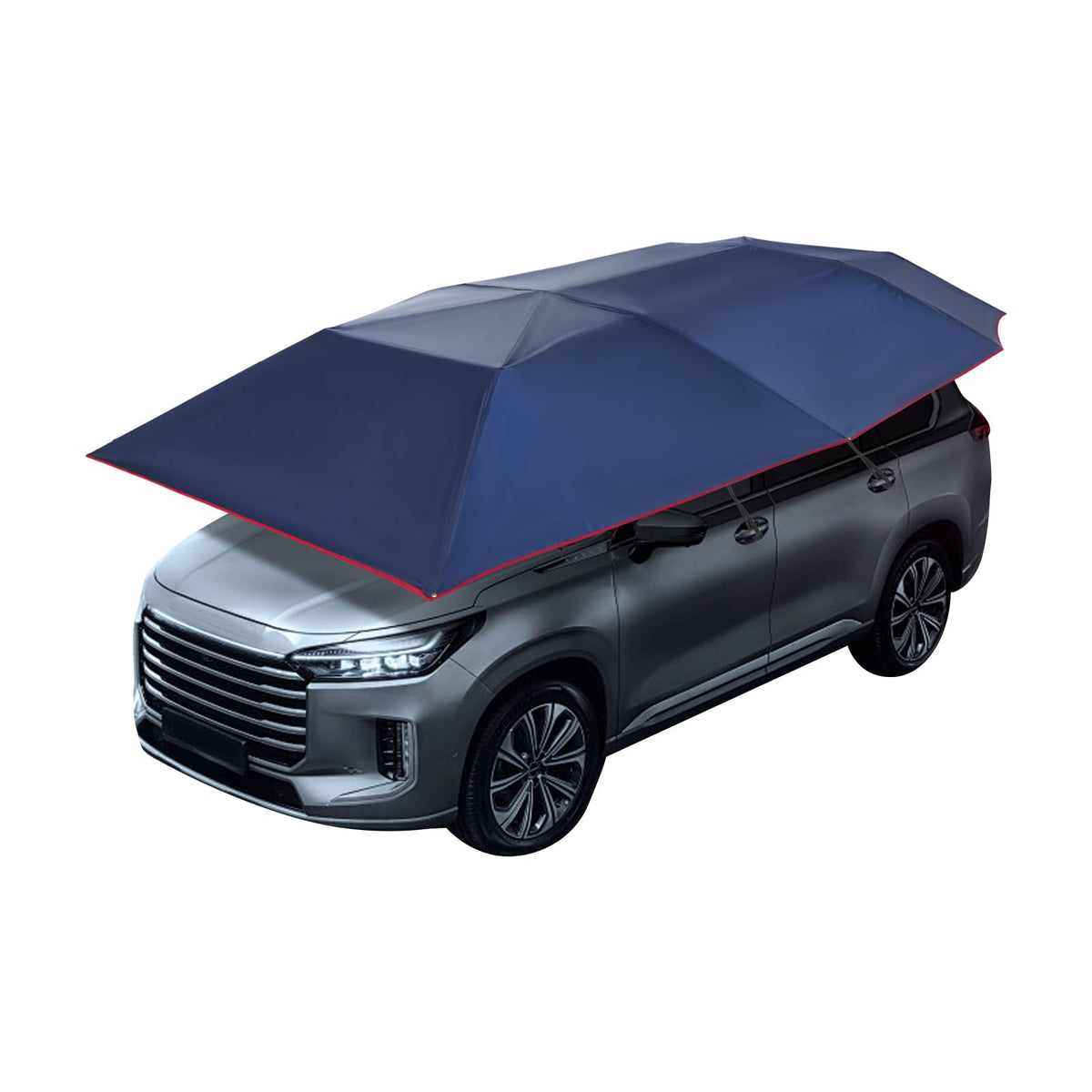 Car Sun Shade Umbrella Tent, UPF 30+ Waterproof Car Canopy Awning Cover, Wind Resistant Anti-Theft Car Protective Tent with Hydraulic Assist for Sun Rain Dust Protection