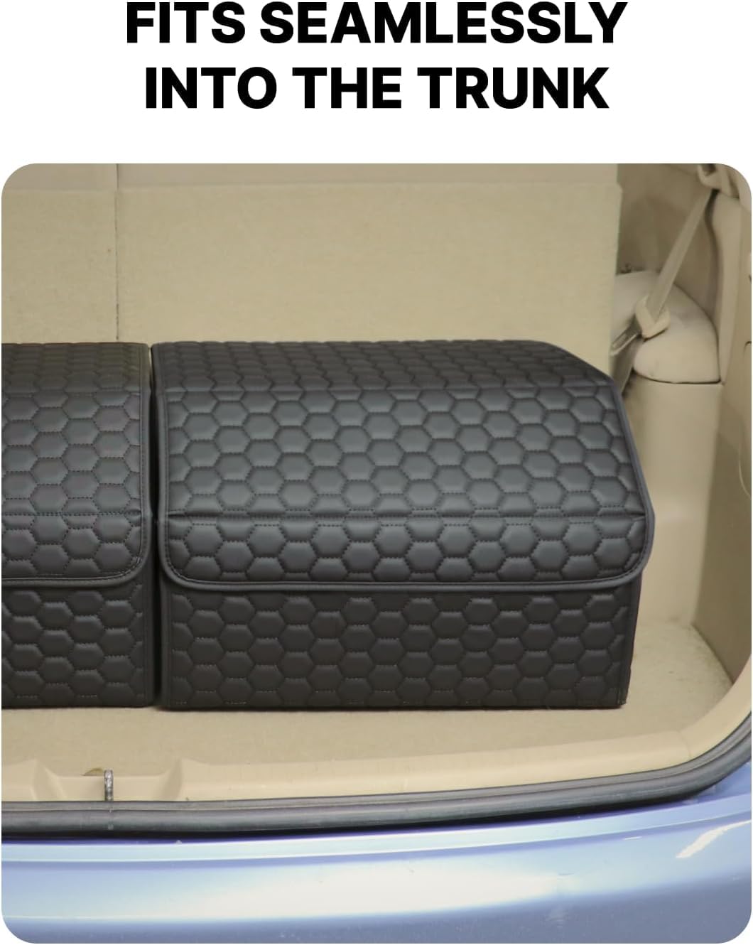 Owleys Car Trunk Organizer for SUV, Lid, PU Leather, 40L or 50L
