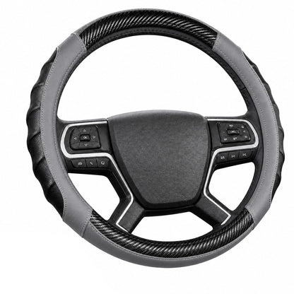 18 Inch Semi Truck Steering Wheel Cover for Freightliner Cascadia, Kenworth T680 T880, Peterbilt 579 & Volvo VNL – Heavy Duty Anti-Slip Leather Grip for Big Rig Class 8 Trucks