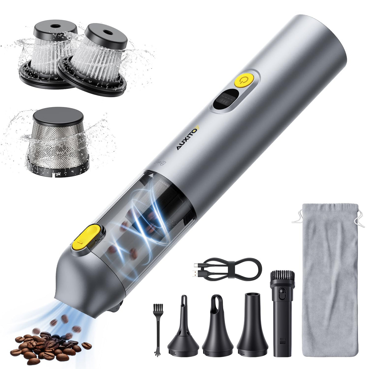 AUXITO Car Vacuum Handheld Vacuum Cordless