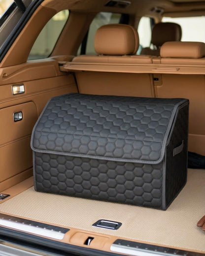 Owleys Car Trunk Organizer for SUV, Lid, PU Leather, 40L or 50L