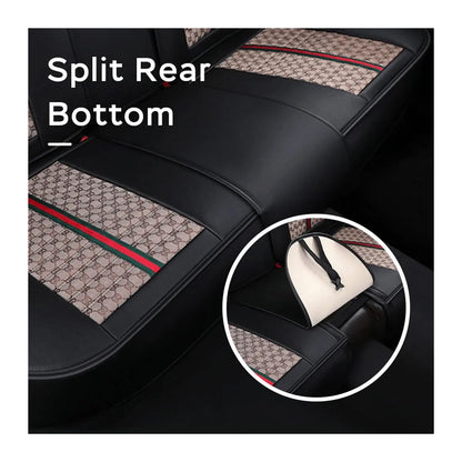 Full Set Leather Car Seat Covers with Comfort Pillows