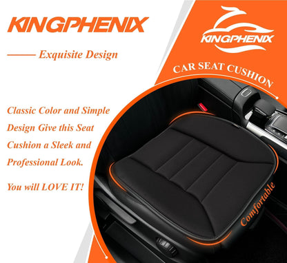 kingphenix Memory Foam Car Seat Cushion for Driver and Office Chair Comfort