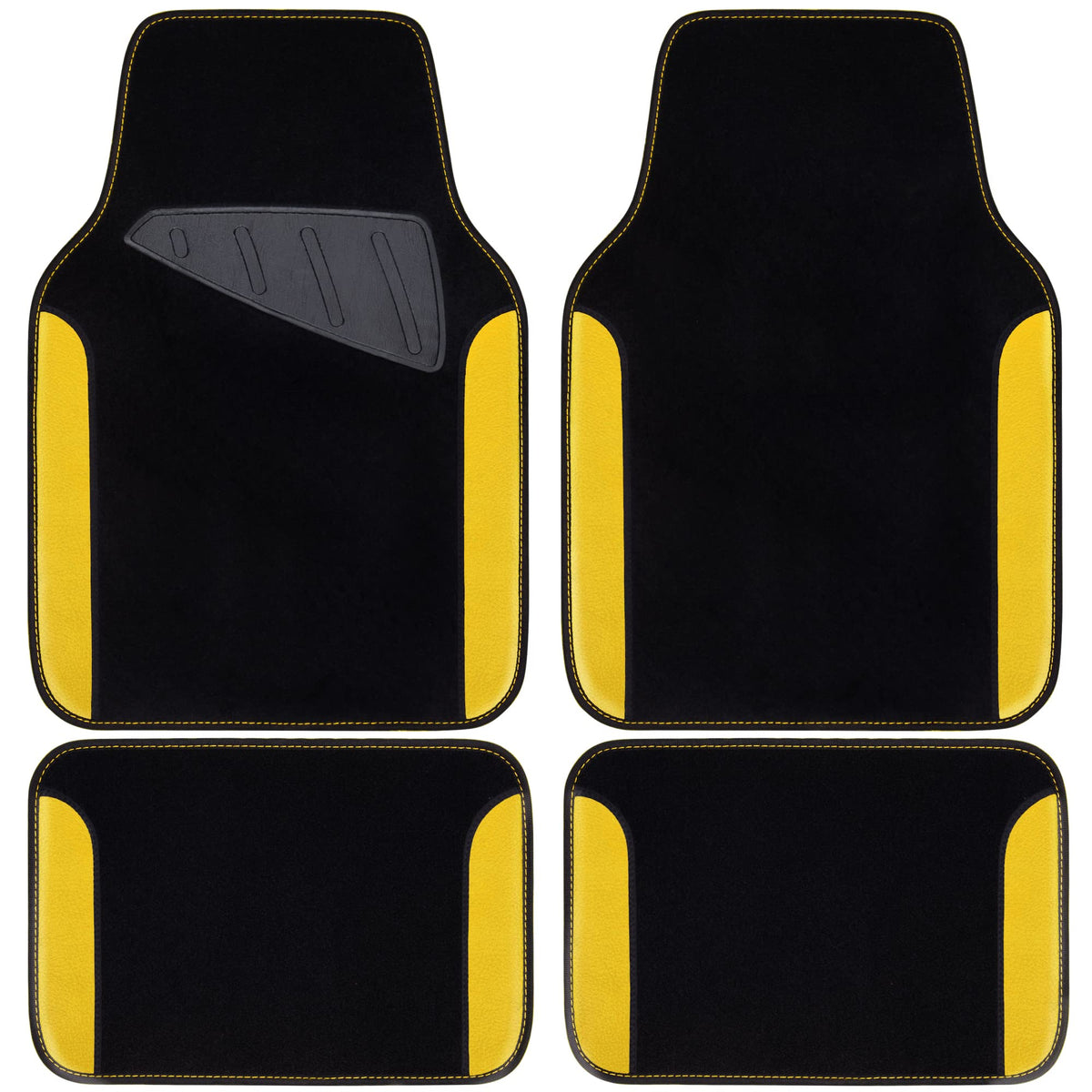 CAR PASS Jelly Waterproof Universal Fit Car Floor Mats
