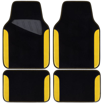 CAR PASS Jelly Waterproof Universal Fit Car Floor Mats