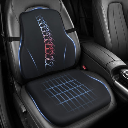 Car Seat Cushion with Lumbar Support 2 Piece Set