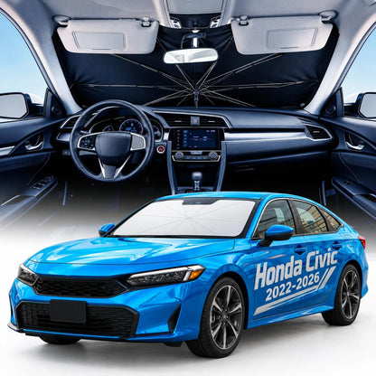 [2026 Upgraded] Weektic Custom Windshield Sun Shade Umbrella Ft