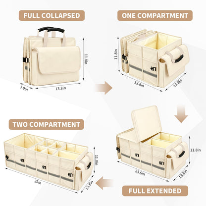 GDNasist Car Trunk Organizer and Storage for Car, SUV & Sedan