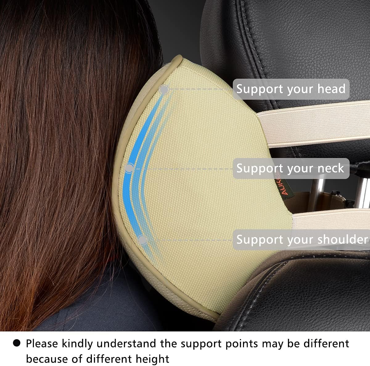 Aukee Memory Foam Car Neck Pillow