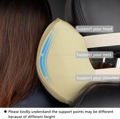 Aukee Memory Foam Car Neck Pillow