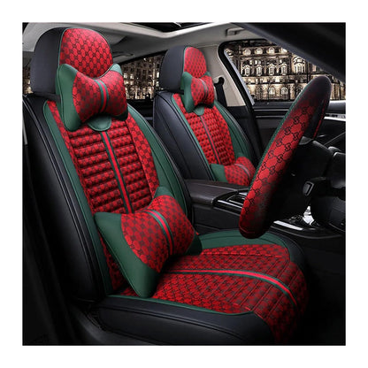 Full Set Leather Car Seat Covers with Comfort Pillows