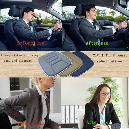 RaoRanDang Car Seat Cushion Pad for Home Use Car Driver Seat Office Chair Memory Foam Seat Cushion