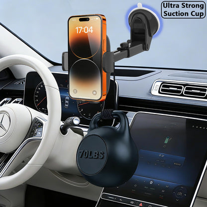 Slognny Car Phone Holder, [Ultra Strong Suction Cup] 360°Adjustable Phone Mount for Universal Car Windshield Compatible with iPhone 17 Pro Max and More Smartphones