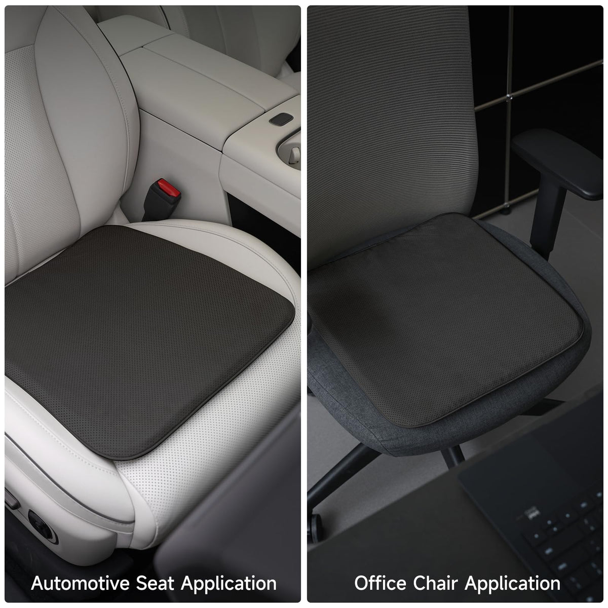 Memory Foam Car Seat Cushion 2 Pack Non Slip