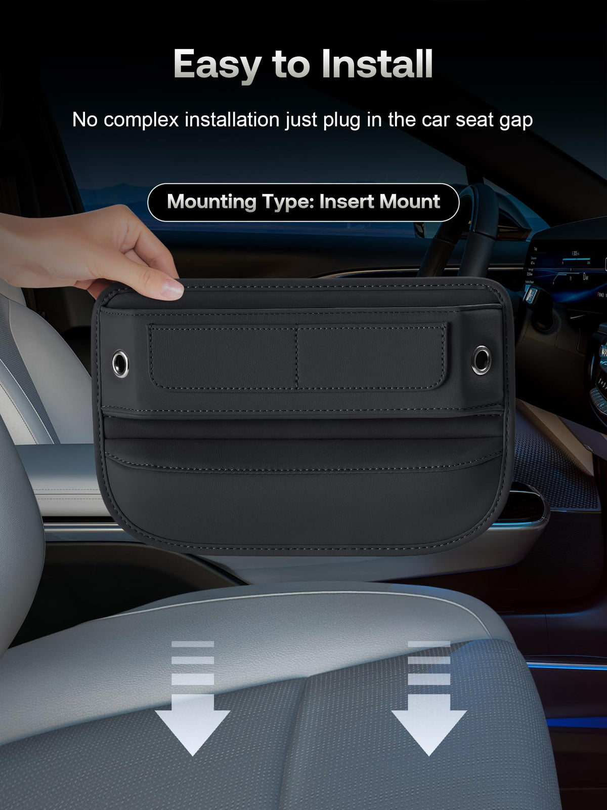Owntow Car Seat Gap Filler Organizer for Car Seat Gap