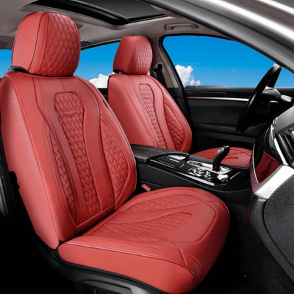 Coverado Seat Covers, Car Seat Covers Full Set, Leather Car Seat Cover, Car Seat Covers Front Seats Back Seat Cover Seat Protector Universal Fit Most Cars