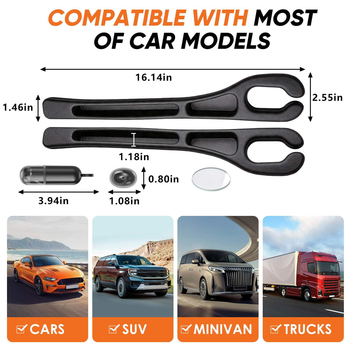 Zefirius Car Seat Gap Filler Organizer 2Pack