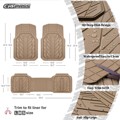 CAR PASS Ruber car Floor mats