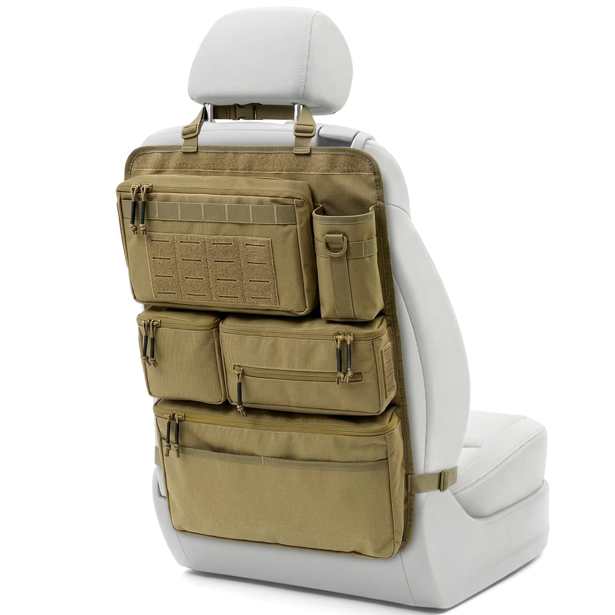 Pitozer All in One Car Seat Back Organizer Fit Most Cars SUV Trucks Jeeps