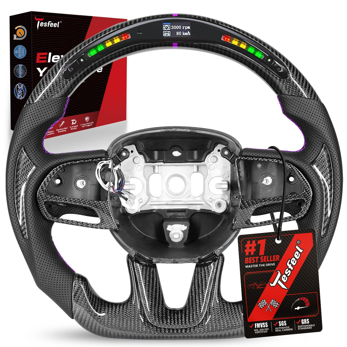 TESFEEL steering wheel for Dodge challenger