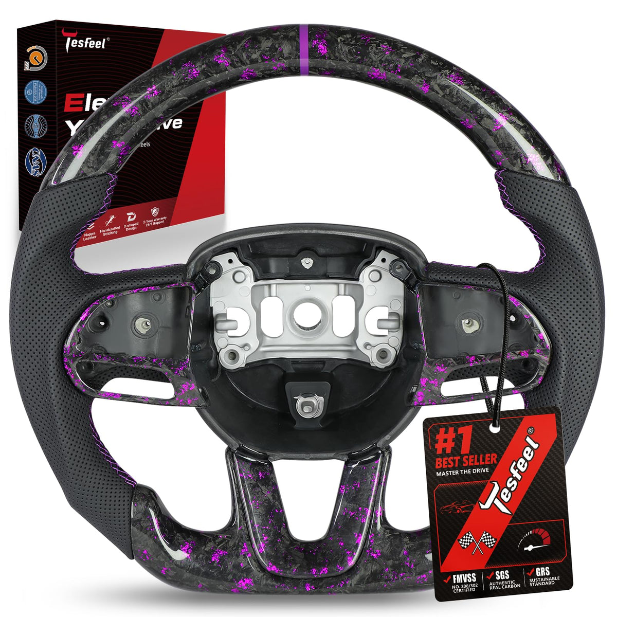 TESFEEL steering wheel for Dodge challenger
