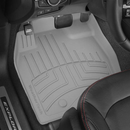 WeatherTech FloorLiner HP Custom Fit Floor Mats for Cadillac Escalade, Escalade-V, Tahoe - Full Set (441632-1-2-3IM), Black