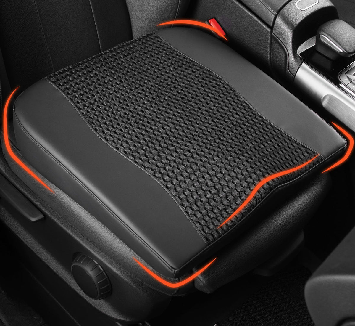 Lofty Aim Car Seat Cushion, Comfort Memory Foam Car Cushions for Driving - Sciatica & Lower Back Pain Relief, Seat Cushion for Car Seat Driver, Office Chair, Wheelchair