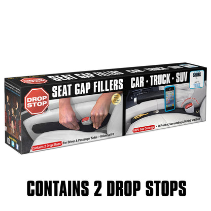 Drop Stop – 2 Original Car Seat Gap Fillers (Shark Tank), Dash Pad & Light