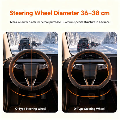 Heated Steering Wheel Cover, Rechargeable Cordless Car Warmer