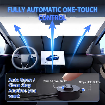 Model Y Automatic Windshield Sun Shade One Touch
